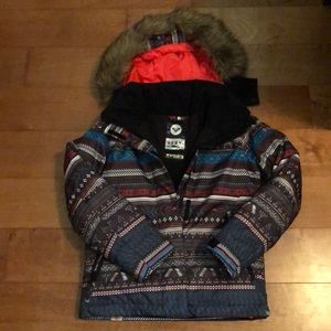 ROXY ski/snow jacket with detachable hood (kids 8)